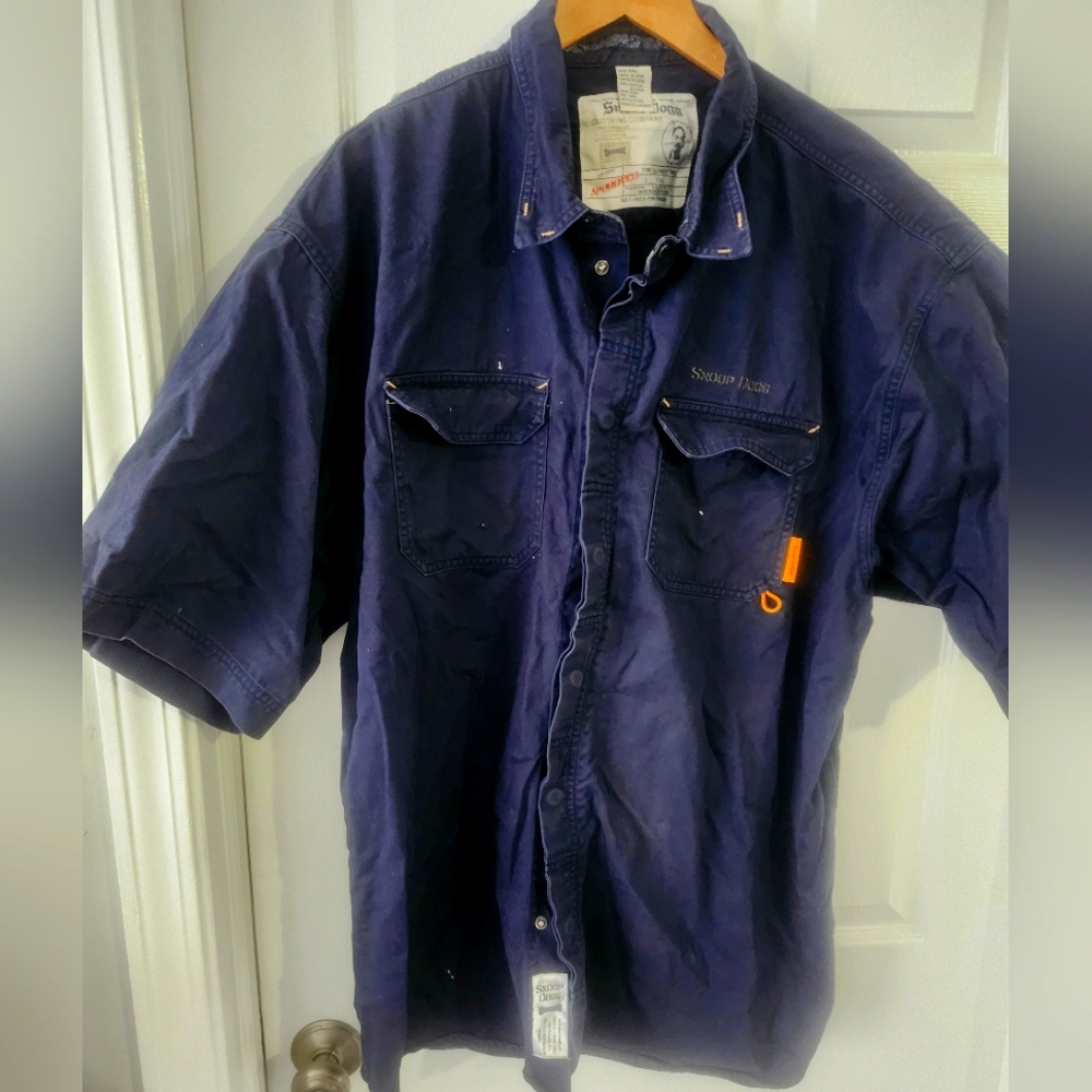 snoop dogg utility shirt navy 3XL